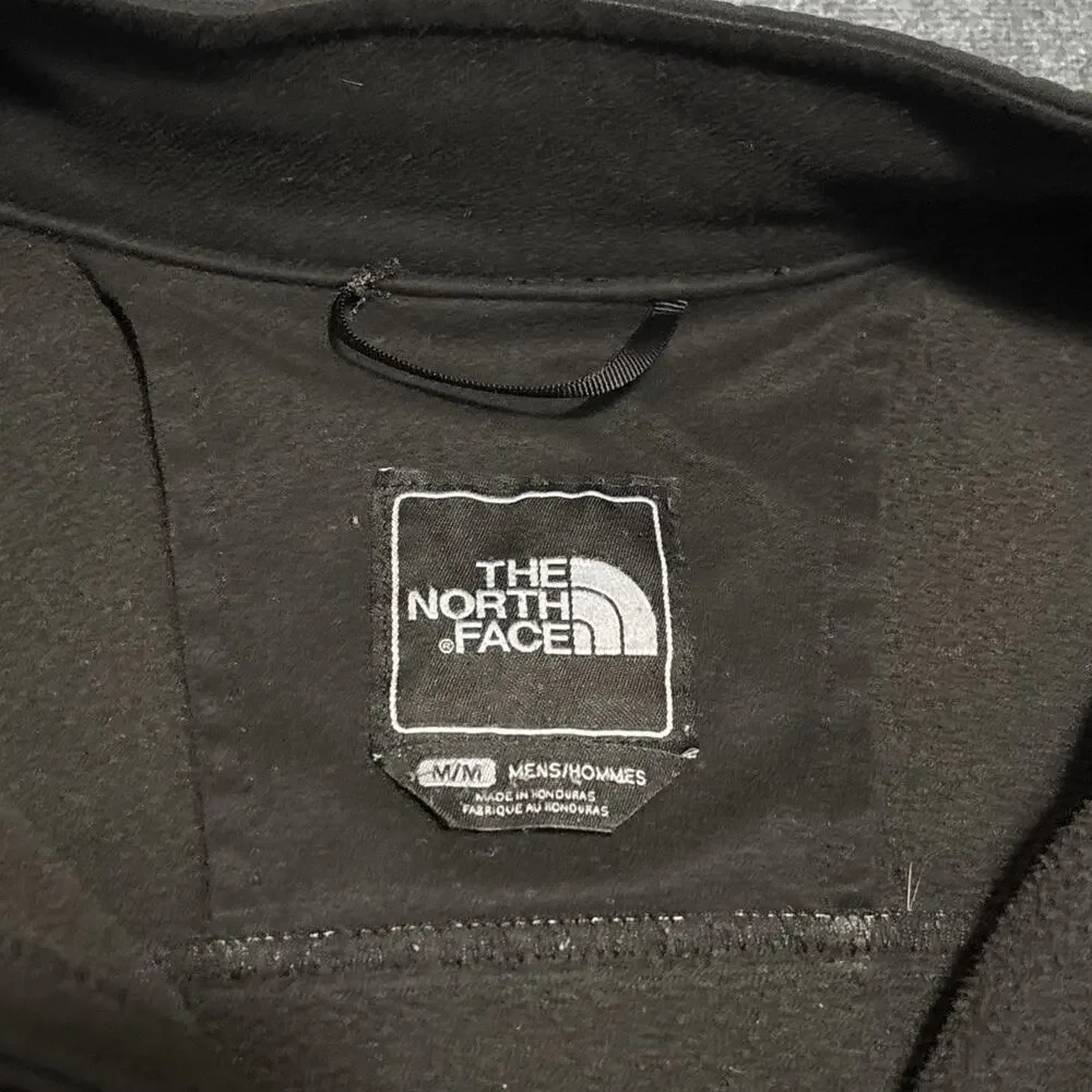 The North Face Black Jacket Mens Size Medium Softshell Fleece Lined Outdoor